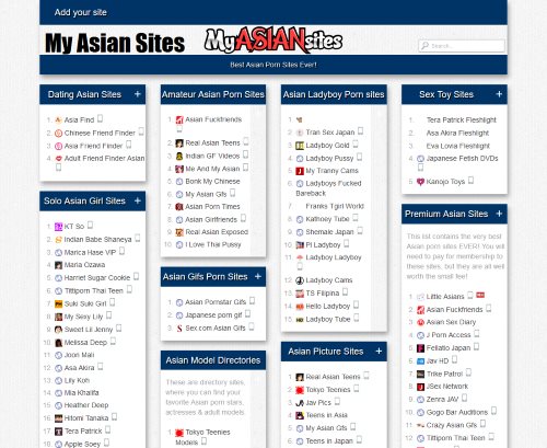 Asian Porn Directory - MyAsianSites.com and 20 similar sites like MyAsianSites