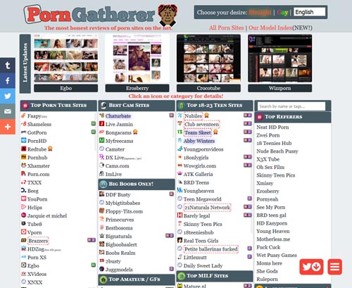 Top porno sito Web